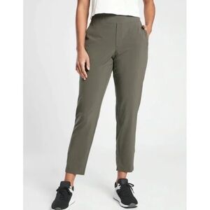 Athleta Brooklyn Mid Rise Ankle Pant Mountain Olive Active Casual Women’s Size 6